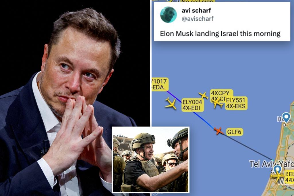 Elon Musk Begins Wartime Israel Visit, Aviation Tracker Says