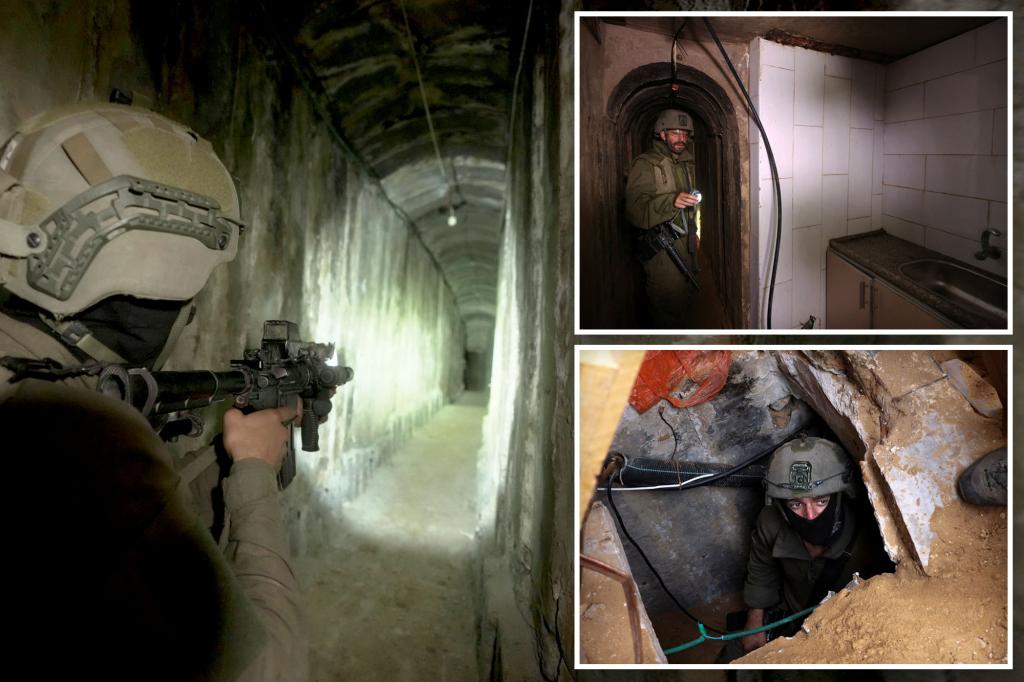 First look inside Hamas terror tunnels beneath Gaza's al-Shifa hospital and cache of recovered weapons revealed