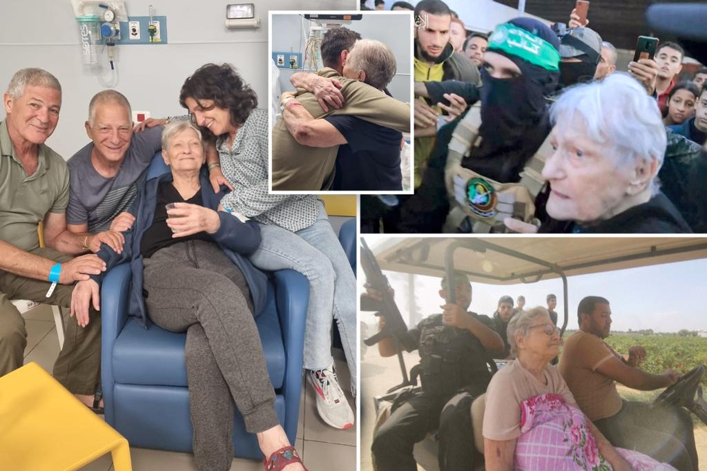 Holocaust survivor, 85, reunites with family after being freed by Hamas