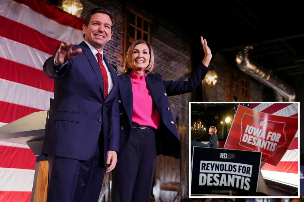 Iowa Republican Gov. Kim Reynolds Endorses DeSantis for President