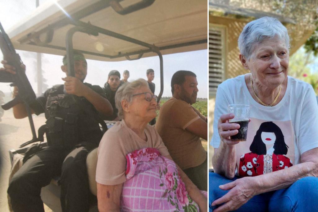 Israeli great-grandmother, 85, who was taken hostage by Hamas in a golf cart among those freed