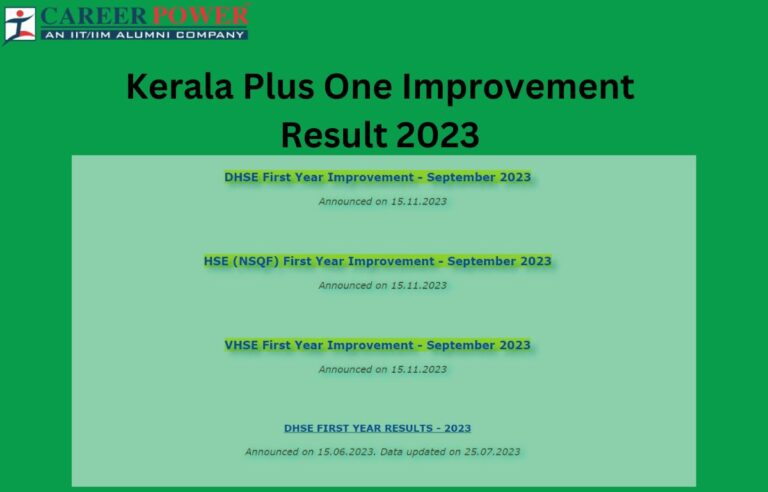 Kerala Plus One Improvement Result 2023 Out, Direct Link here_30.1
