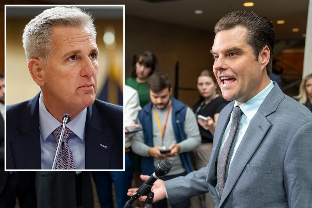 McCarthy predicts Gaetz will face the same fate of expulsion from Congress as Santos, and denies attacking Burchett