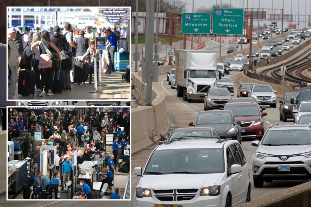 Record crowds expected to take to the air and roads for Thanksgiving: More than 55 million will clog traffic