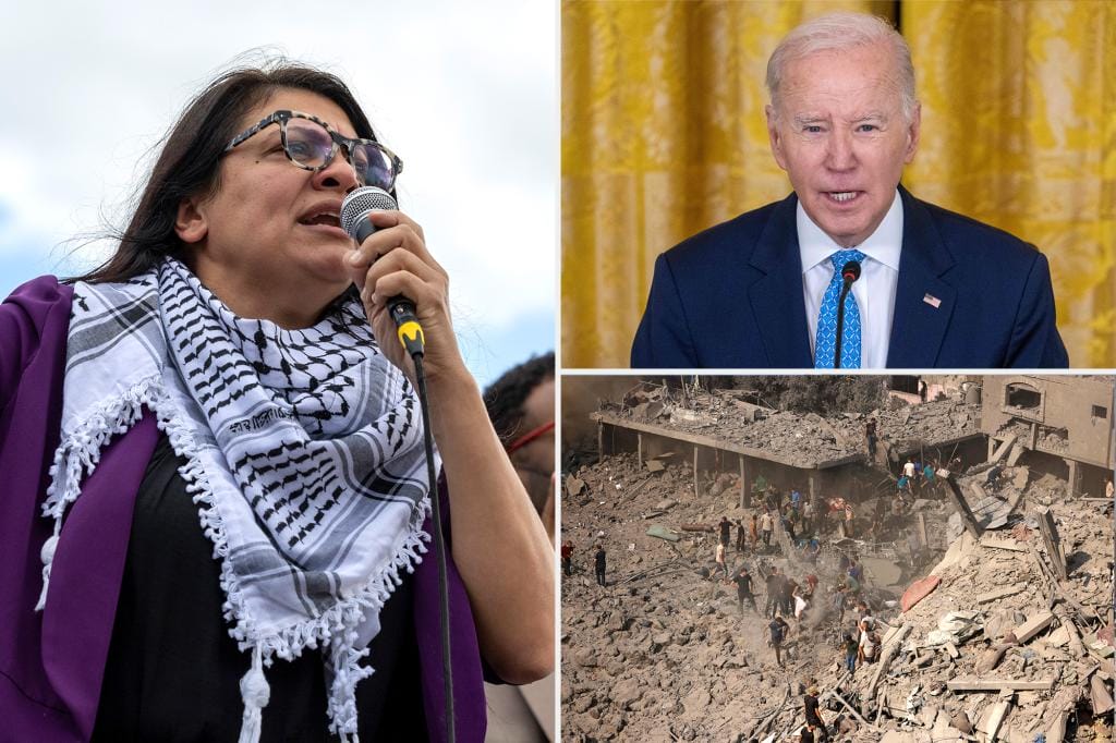 Rep. Rashida Tlaib accuses Biden of supporting the “genocide of the Palestinian people”