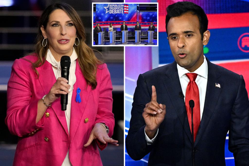 Ronna McDaniel applauds Vivek Ramaswamy: "He's in the 4% and needs a starter"