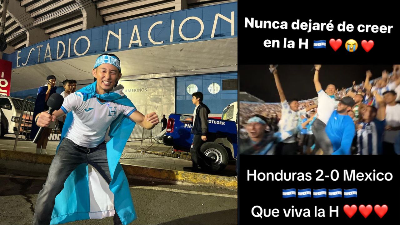 Este viernes, los más de 10 millones de catrachos se emocionaron con el triunfo de la Selección de Honduras 2-0 ante México, y junto a ellos el japonés, Shin Fujiyama.