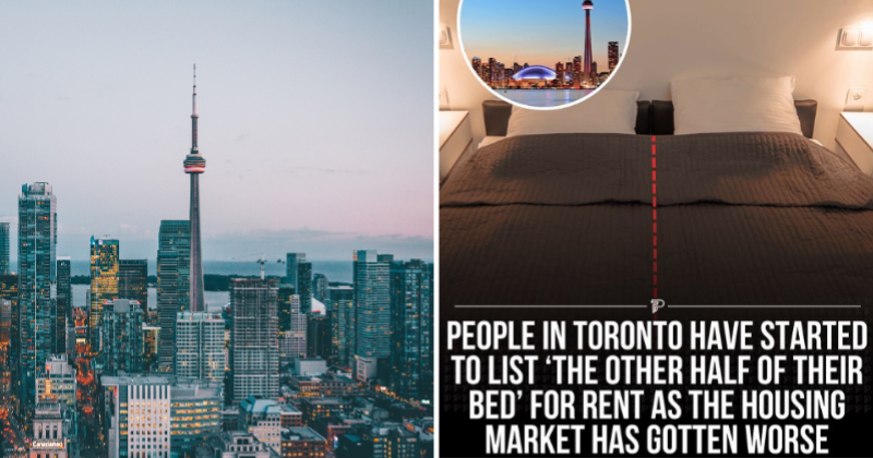 The real estate crisis in Toronto: people have started renting "half of their bed"