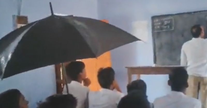 #WTF2023: A look back at Bihar school students using umbrellas inside classroom due to roof leaks