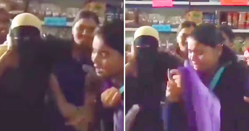 Watch: Telangana supermarket thrown into chaos after two women caught shoplifting