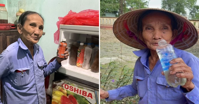 75-year-old Vietnamese woman who has been following a 'liquid diet' for 50 years and says she only consumes water and soft drinks
