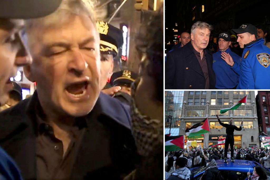Alec Baldwin loses his mind at anti-Israel protesters who mocked his 'tank' career: 'Shut the fuck up'