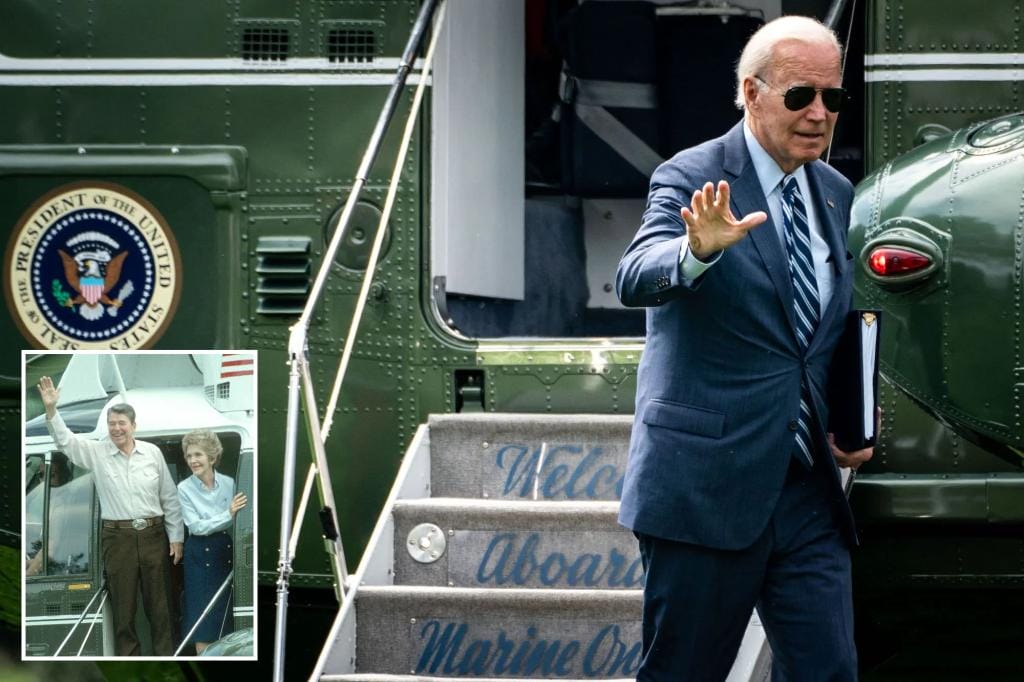 Biden Misnames President's Helicopter, Claims Reagan Sent It To Him After Aneurysm In '80s