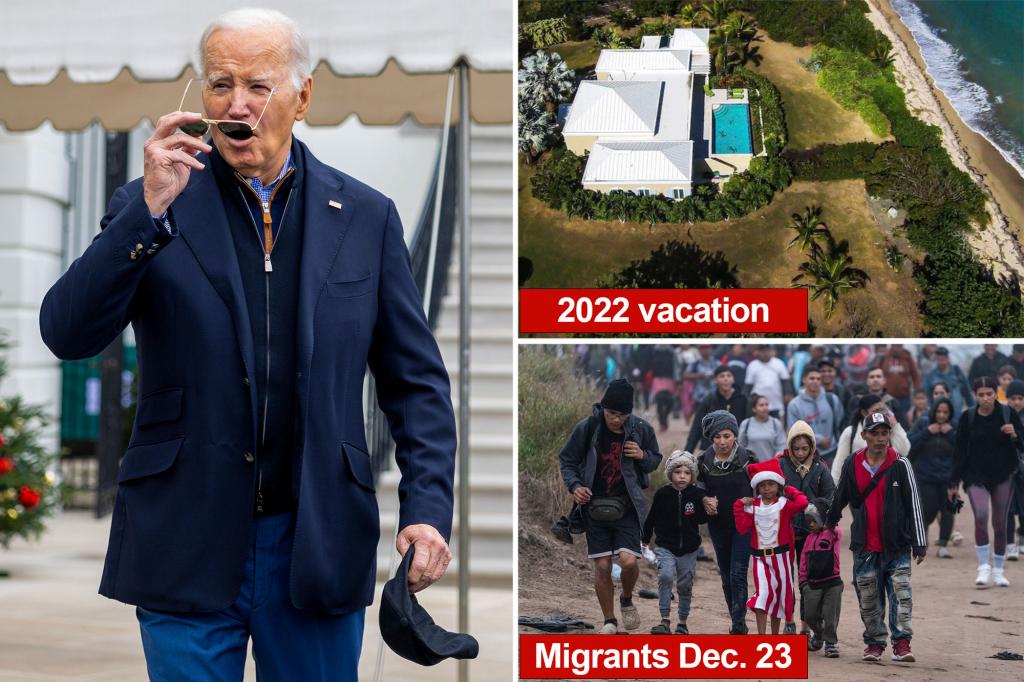 Biden struggles to head to St. Croix as year-end migrant surge continues