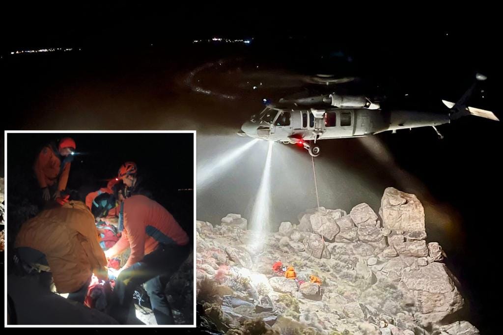 California hiker trapped under 5-ton rock for 7 hours rescued by Navy volunteers and medics
