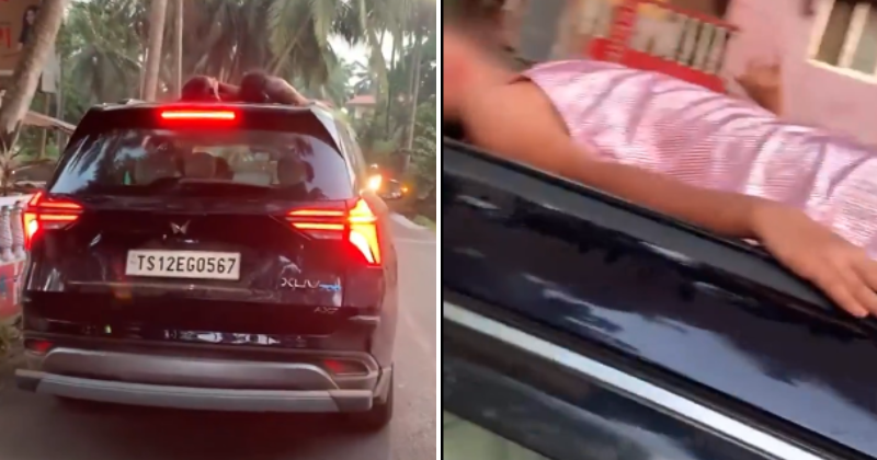Children seen sleeping on roof of moving SUV in Goa, viral video sparks debate over safety