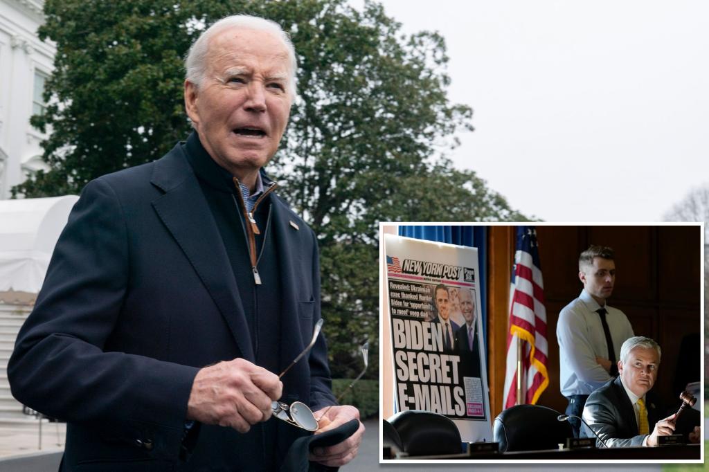 Contents of emails under Biden's pseudonym top Comer's list of material impeachment inquiry must obtain