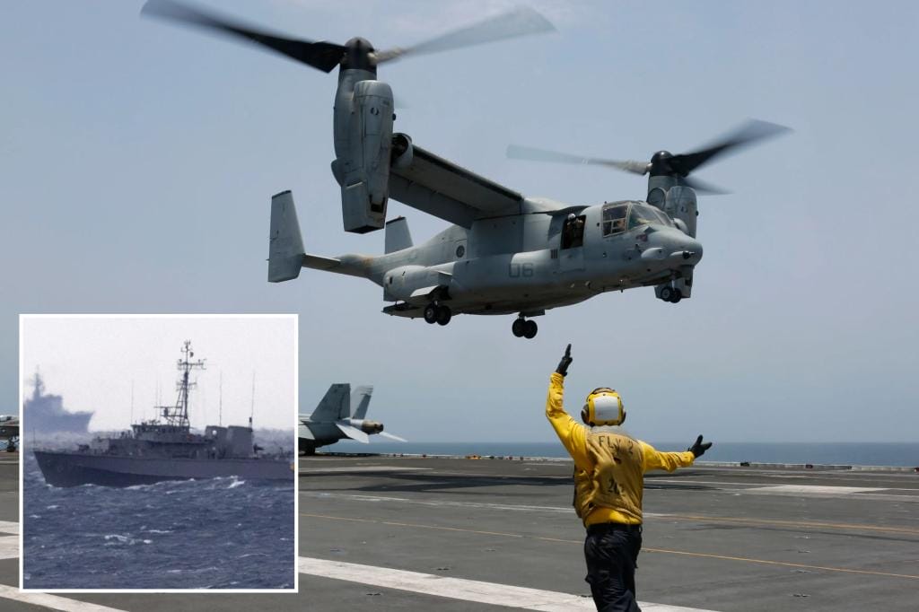 Divers recover seventh of 8 crew members who died in US military Osprey crash off Japan