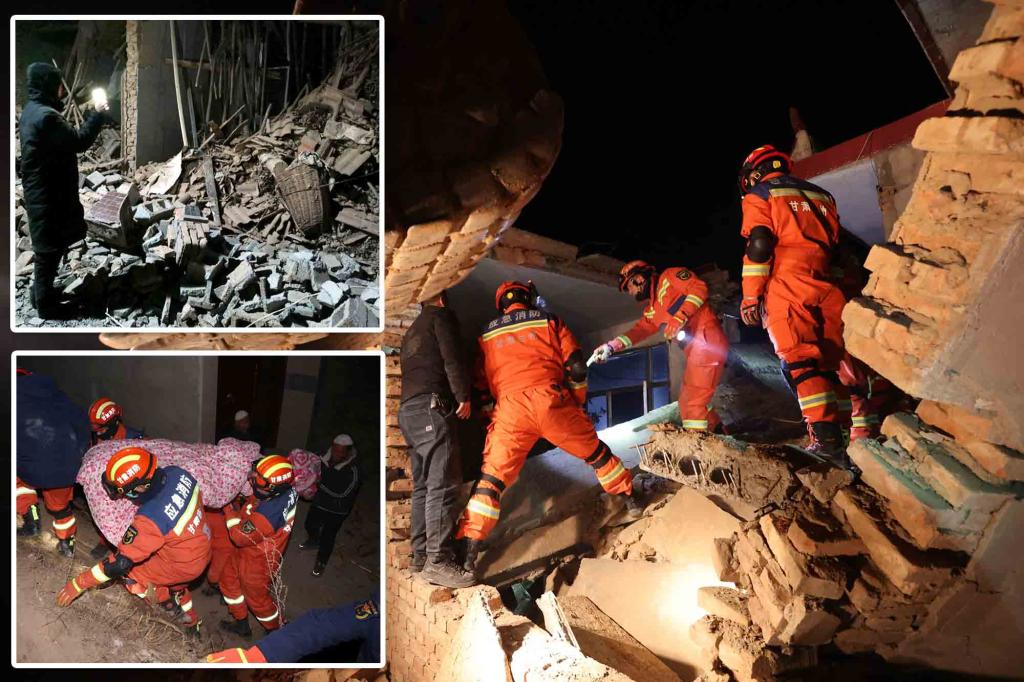 Earthquake in northwest China kills at least 118 people in country's deadliest quake in a decade