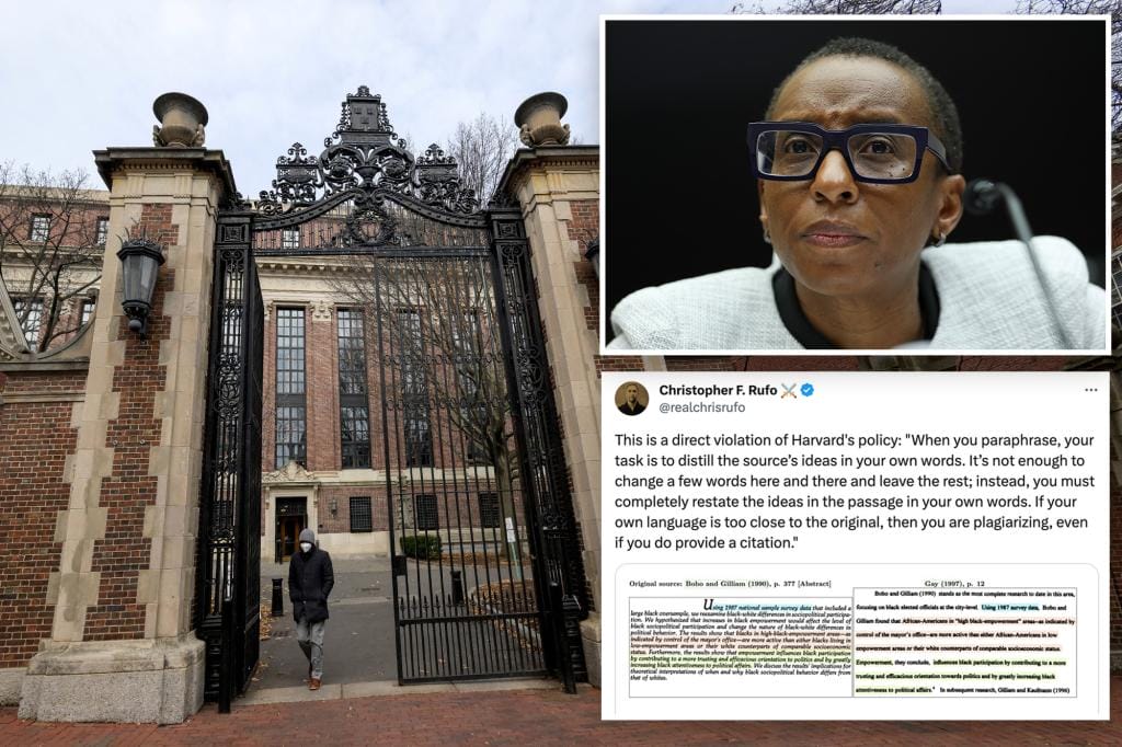 Embattled Harvard President Claudine Gay accused of plagiarism, but