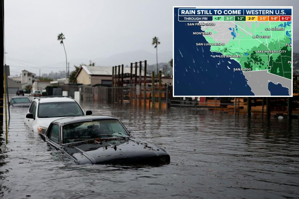 Flash flooding wreaks havoc in Los Angeles area as powerful storm hits Southern California