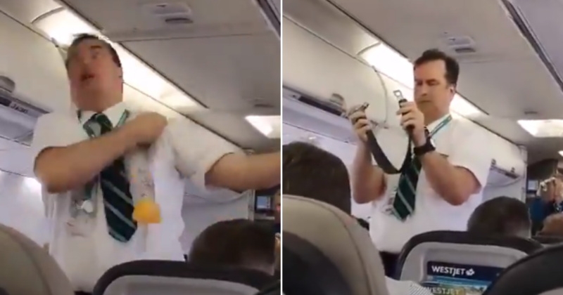 Flying high with humor: Don't miss this flight attendant's old safety demonstration making the rounds on the Internet