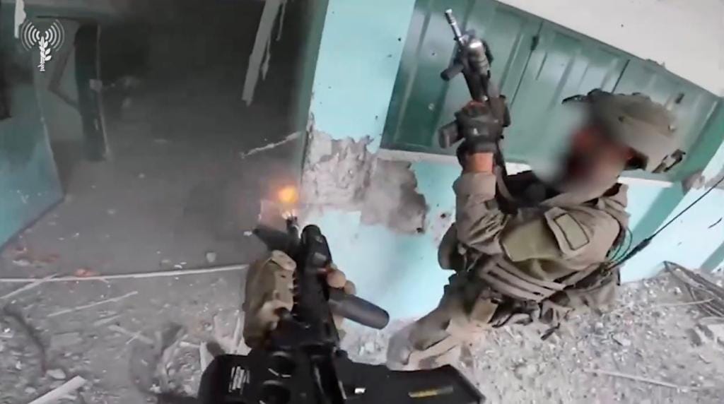 Hamas 'begins to break' as tense video shows IDF clashing with terrorists in Gaza City school ruins
