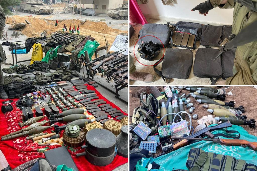 Israel finds explosive belts made for children and toy chests with warheads in Gaza