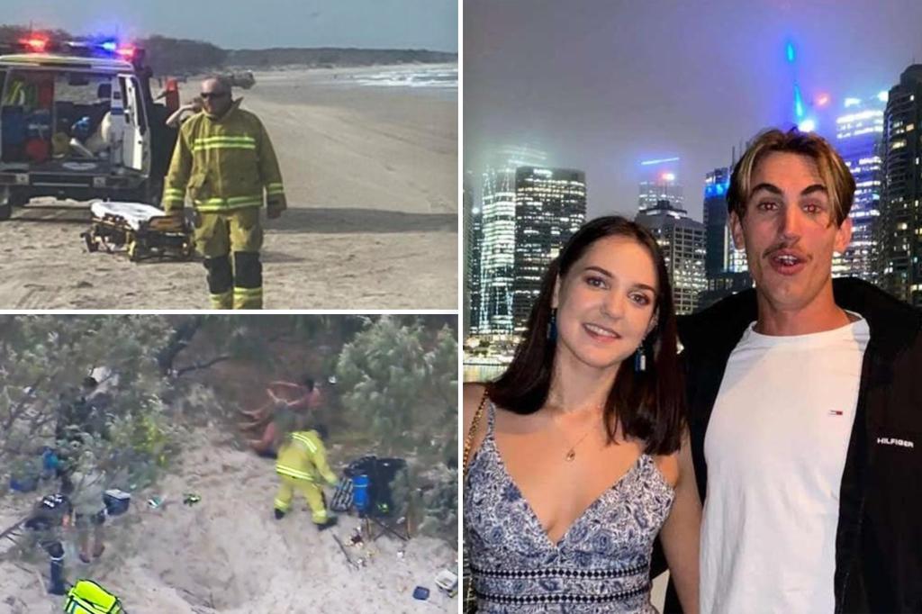 Man fighting for his life after being buried alive on beach, witness says scene was 'pretty gnarly'