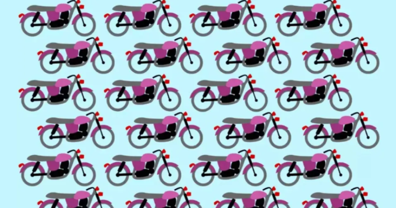 Optical Illusion Challenge: Spot the Stranger Among the Bikes in Under 30 Seconds