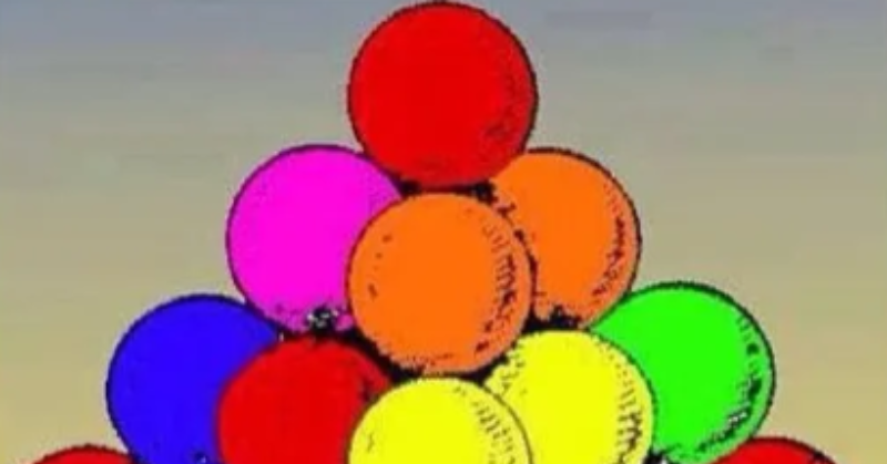 Optical illusion: how many balls are there in the image?  You have a high IQ if you answer correctly