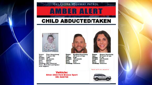 Pace Armstrong missing, amber alert issued for 5 years