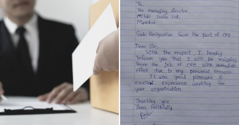 Peculiar exit alert: Mumbai-based Mitshi India's CFO sparks buzz with viral handwritten resignation