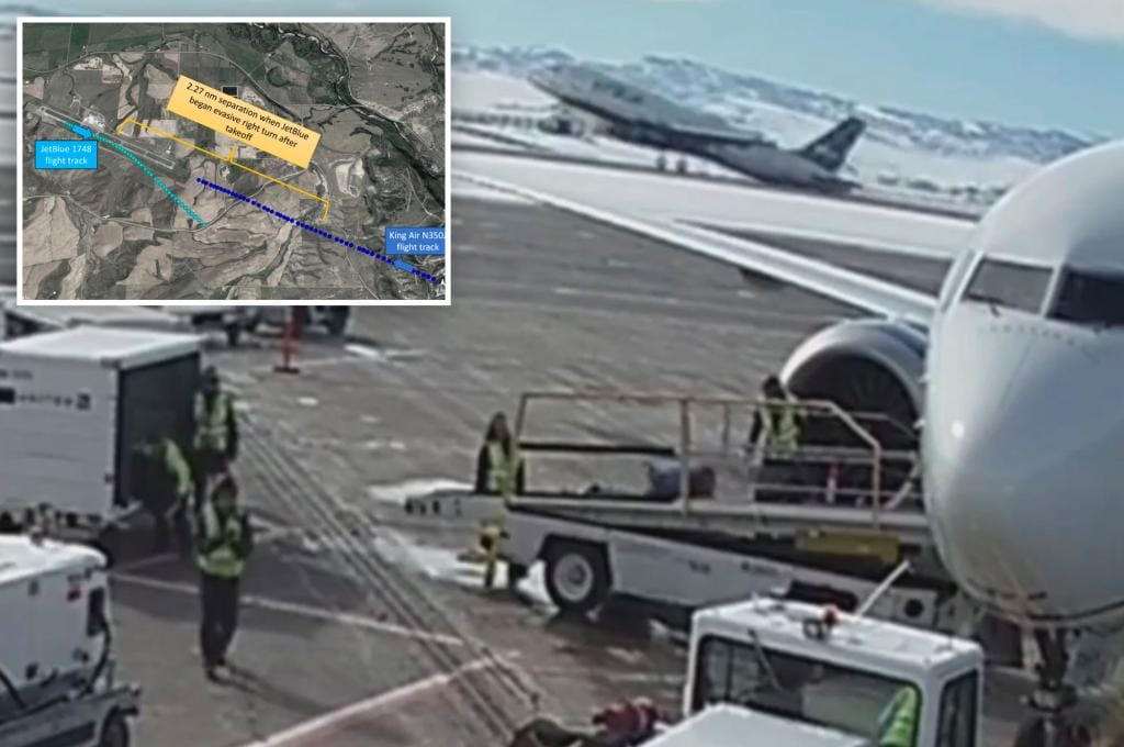 Planes narrowly avoid head-on crash on Colorado runway after last-second pilot maneuver