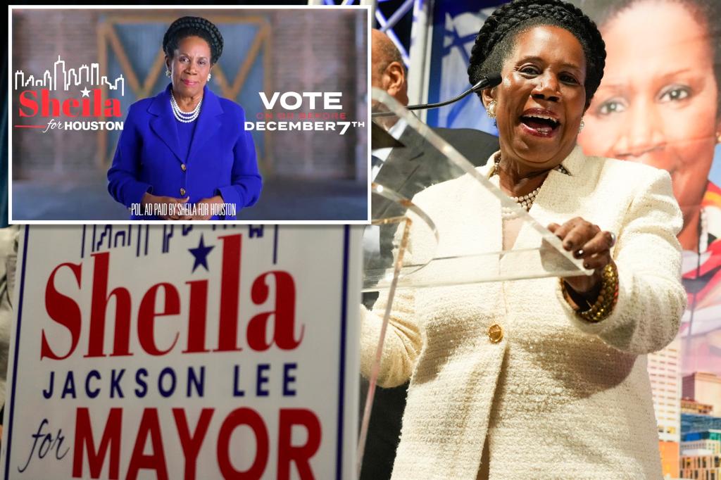 Rep. Sheila Jackson Lee urges Houston supporters to vote, on the wrong day.