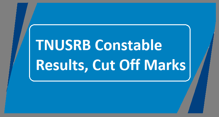 TNUSRB Constable Results 2023