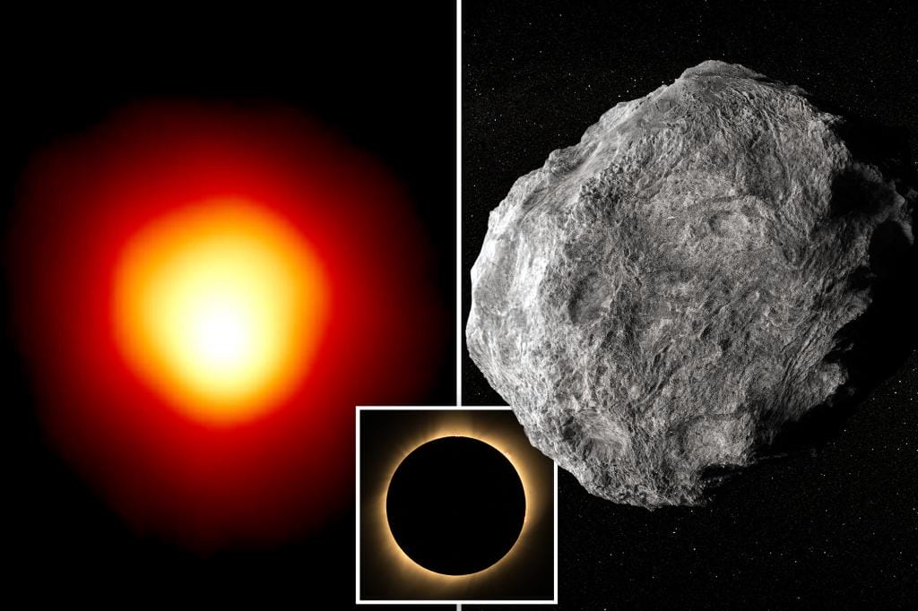 The asteroid will pass in front of the bright star Betelgeuse and produce a rare eclipse visible to millions of people.