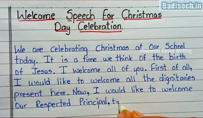 Welcome Speech for the Christmas Celebration: Embracing the Holiday Spirit