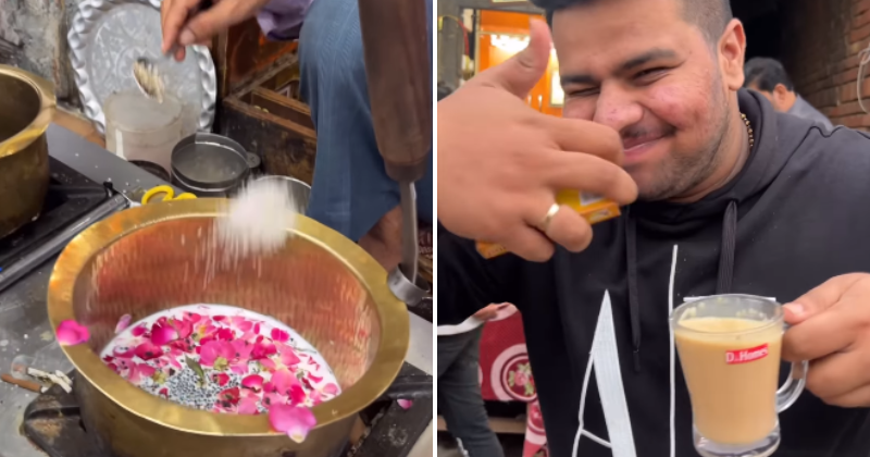 Amritsar street vendor prepares chai butter, tea lovers react