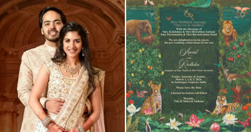 Anant Ambani and Radhika Merchant's pre-wedding invitation revealed