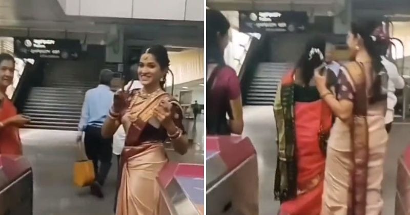 Bengaluru bride ditches car and heads to metro on wedding day to avoid traffic