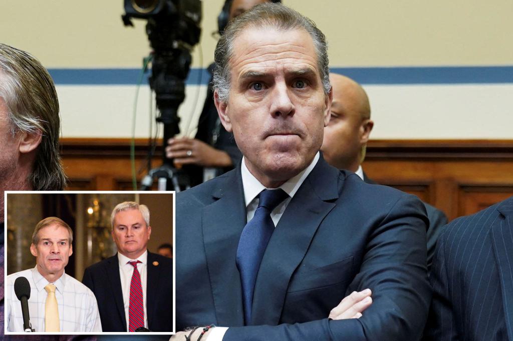 Contempt effort on hold as Hunter Biden negotiates with House committees over his future appearance
