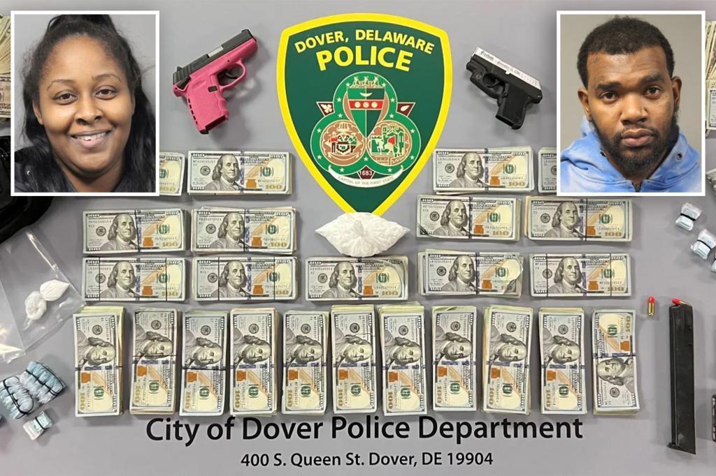 Daycare owner and lackey arrested with 302 bags of heroin, guns and $32,000 while children were on the premises.
