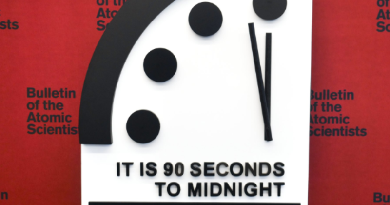 Doomsday Clock at 90 seconds to midnight in 2024