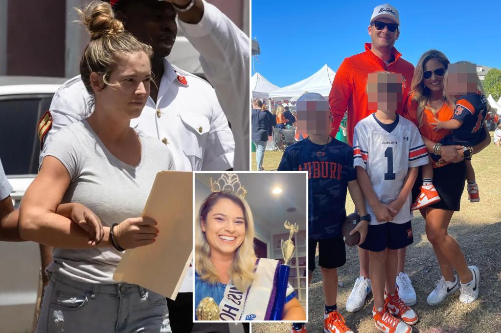 Former beauty queen Lindsay Shiver claims her ex-NFL husband, whom she allegedly tried to kill, is withholding her children after her return to the US.