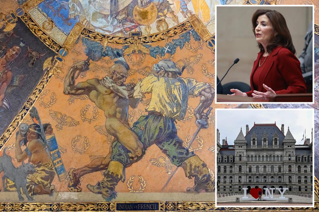 Governor Hochul Considers Removal of 'Offensive Native American Art' from New York Capitol