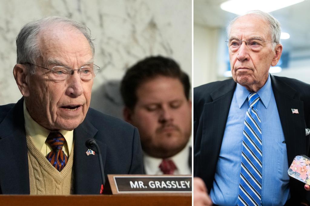 Iowa Republican Sen. Chuck Grassley, 90, hospitalized after infection