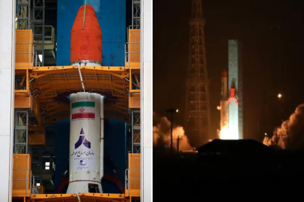 Iran launches 3 satellites into space as part of a program criticized by the West as tensions rise