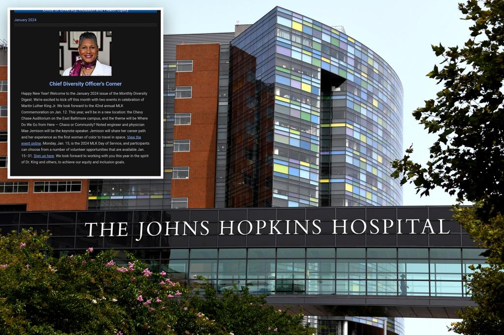 Johns Hopkins diversity chief labels whites, men and Christians as 'privileged'