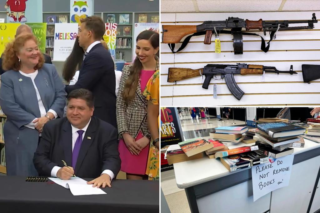 Laws banning semi-automatic weapons, library censorship to take effect in Illinois